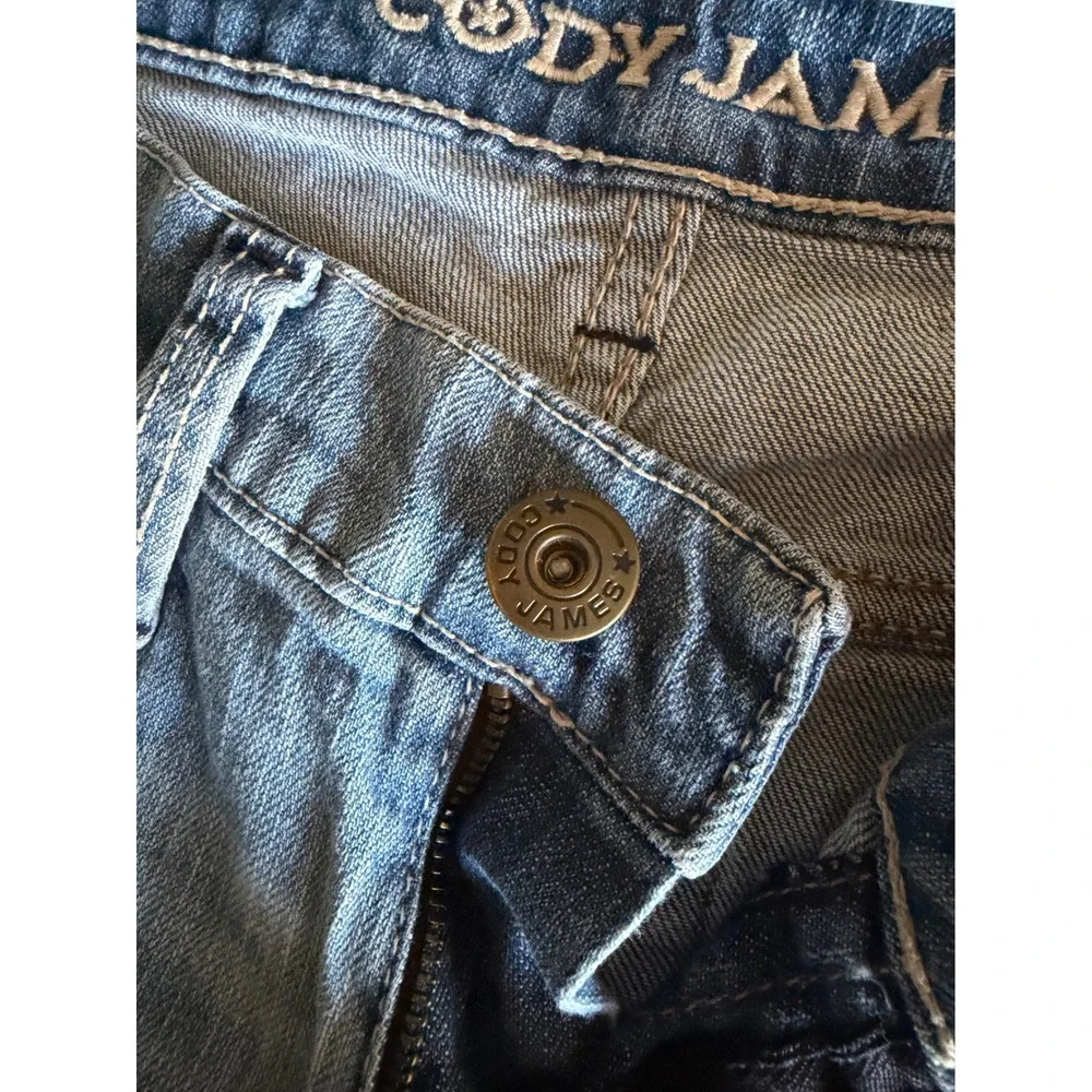 Cody‎ James Mens Medium Wash Straight Leg Western Denim Jeans Blue Size 30x32